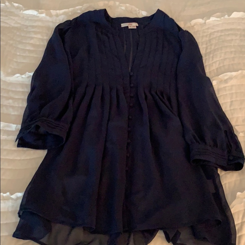 Navy blouse